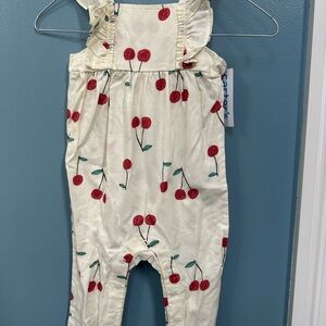 Carter's White and Red Cherry Baby Romper